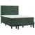 Vidaxl Box spring postelja z vzmetnico temno zelena 140x200 cm žamet