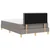 Vidaxl LED Box Spring Postelja z LED trakami Taupe 120 x 200 cm blago
