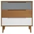 shumee vidaXL Predalnik, rjava barva, 80x40x80 cm, masiven borov les