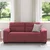 Vidaxl Dvosed vinsko rdeč 180x81x84 cm blago