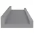 Zidne police 4 kom sive 40 x 9 x 3 cm
