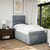 VIDAXL Box spring postelja z vzmetnico svetlo siva 90x190 cm blago