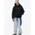 Pull&Bear Majica STWD cijansko modra/črna