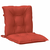 Jastuci za stolice 6 kom prošarano crvena 100x50x7 cm tkanina