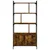 Regal za knjige s vratima boja hrasta 76,5x30x154,5 cm drveni