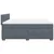 Vidaxl Box spring postelja z vzmetnico temno siva 180x200 cm žamet