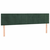 Vidaxl Box spring postelja z vzmetnico temno zelena 160x200 cm žamet