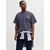 JACK & JONES Majica JORMAINE temno siva/bela