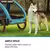 KLARFIT Husky, prikolica za bicikel za pse, cca 250L, 600D, Oksfordsko platno, modra (BCT1-Husky-BLU)