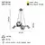 Opviq Luster Zerde-87-04, O14, 12cm, IP20 Antracit