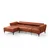 Atelier del Sofa Ugaona garnitura Hamlet 95x77x140cm Bronzana