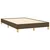 Vidaxl Box spring postelja z vzmetnico temno rjava 120x190 cm blago