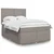 Vidaxl Box spring postelja z vzmetnico taupe 160x200 cm blago
