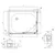 Tuš kabina SQ line 90x90 S/K bela 511030