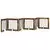 Vrata za pse s postoljem 6 pcs Dimljeni hrast 80 x 80 cm
