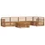 Set vanjskih sofa 6 kom. Prirodna