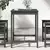 Vrtni stol sivi 82,5x82,5x110 cm od masivne borovine