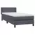 vidaXL Box Spring postelja z vzmetnico Temno siva 80x220 cm Velvet