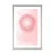 Plakat s paspartujem Mandala v nežnih tonih - 40x60 white