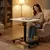 ModernHome Mobilni podesivi sto, 71.5-112 cm, 70x48 cm, Beli