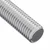 Navojni štap 2 pcs Srebrno 6 x 120 mm Čelik