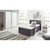 home24 OMARA Z DRSNIMI VRATI, bela, bela, visoki sijaj