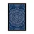 Plakat modra Mandala z abstraktnim vzorcem - 20x30 white