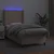 Vidaxl Box spring postelja z vzmetnico LED kapučino 90x200 cm