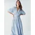 Willa Obleka Sole pastelno modra
