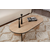 HANAH HOME Sto za dnevnu sobu Sable Sapphire Oak Black