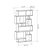 Hanah Home Polica za knjige Karmato, 96x168.5x25.5 cm, Braon