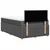 Vidaxl Box spring postelja z vzmetnico temno siva 120x200 cm blago
