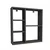 Hanah Home zidna polica Myra, 70,8 cm, antracit