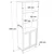HANAH HOME Polica za knjige Dune DN5 SJ