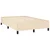 vidaXL Box spring postelja z vzmetnico LED krem 120x190 cm blago