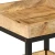 vidaXL Stranska miza 35x35x45 cm Trden les grob mango