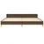 Vidaxl Posteljni okvir brez vzmetnice temno rjav 200x200 cm blago