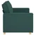 Vidaxl Dvosed temno zelen 160x78x84 cm blago