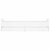 Greatstore Posteljni okvir s predali bel 90x200 cm