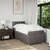 Vidaxl Box spring postelja z vzmetnico taupe 100x200 cm blago