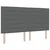 Vidaxl LED Box Spring Postelja Temno siva 180 x 200 cm blago