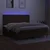 Vidaxl Box spring postelja z vzmetnico LED temno rjava 200x200cm blago