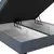 Box Krevet Maya C 200/220 cm , sivo-plava