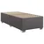 Vidaxl Box spring postelja z vzmetnico siva 90x190 cm umetno usnje