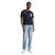 TOM TAILOR DENIM Majica mornarska/pegasto siva