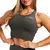 GymBeam Ženski sportski top BEAT Charcoal