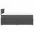 Vidaxl Box spring postelja z vzmetnico temno siva 120x190 cm blago