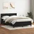 Vidaxl Box spring postelja z vzmetnico črna 160x210 cm žamet
