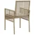 Vrtna stolica s jastukom 2 pcs Bež 55 x 53 x 85 cm poliratan