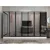 Hanah Home ormar sa reflektujućim staklom Nisa 20643, 315 cm, beli
